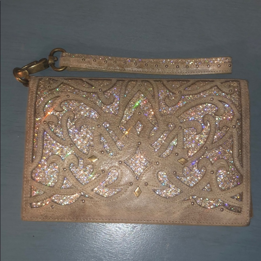 Beautiful Glitter Corral Wallet!